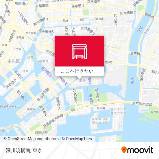 深川暁橋南地図