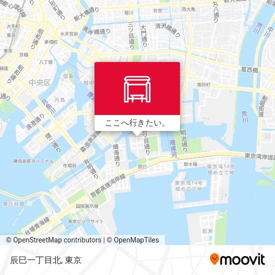 辰巳一丁目北地図