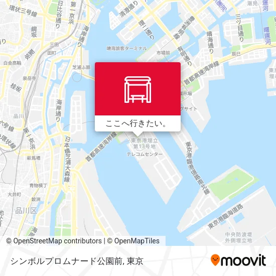 シンボルプロムナード公園前地図