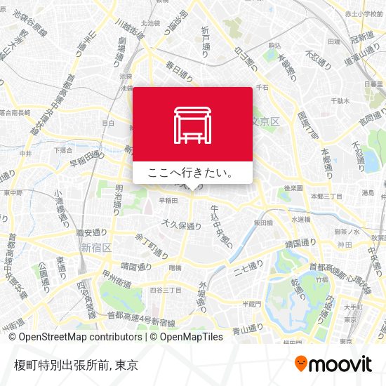 榎町特別出張所前地図