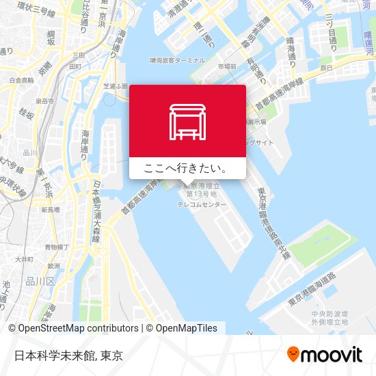 日本科学未来館地図