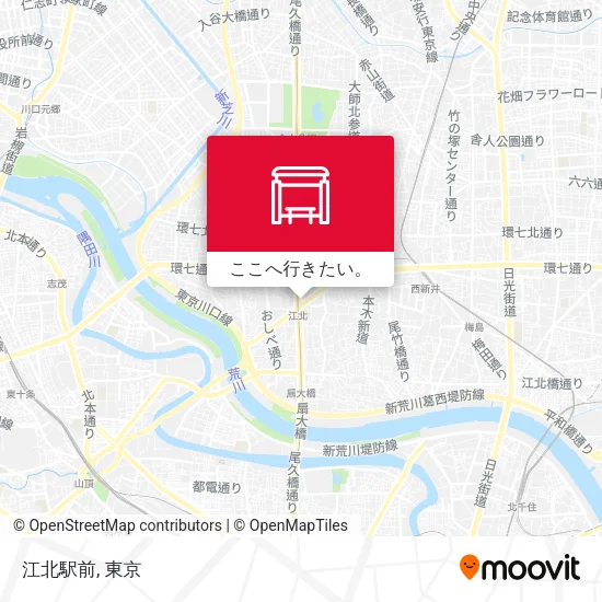 江北駅前地図