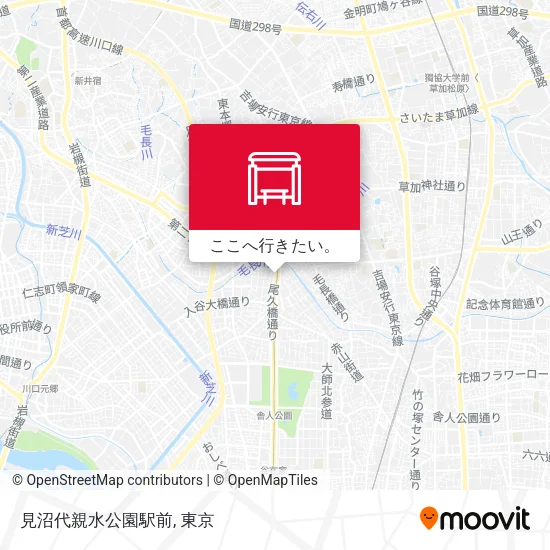 見沼代親水公園駅前地図