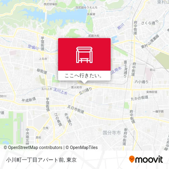 小川町一丁目アパート前地図