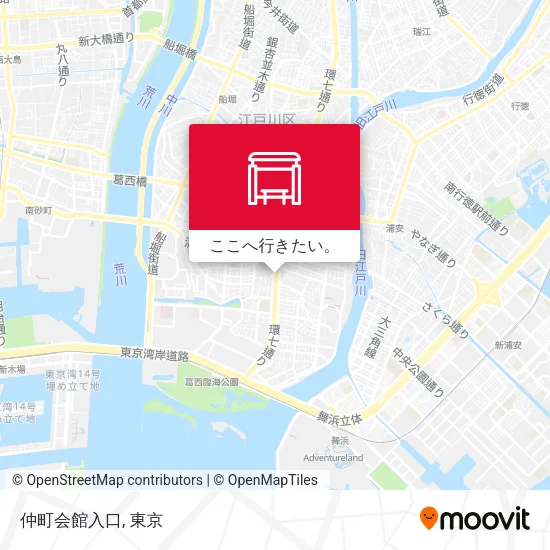 仲町会館入口地図