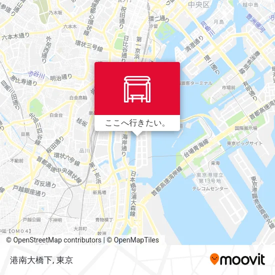 港南大橋下地図