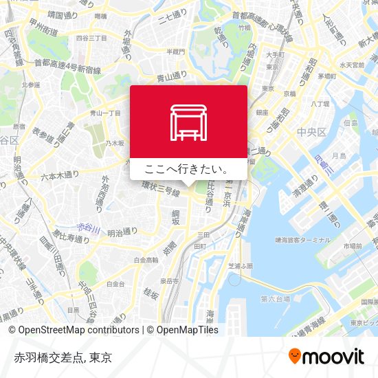 赤羽橋交差点地図