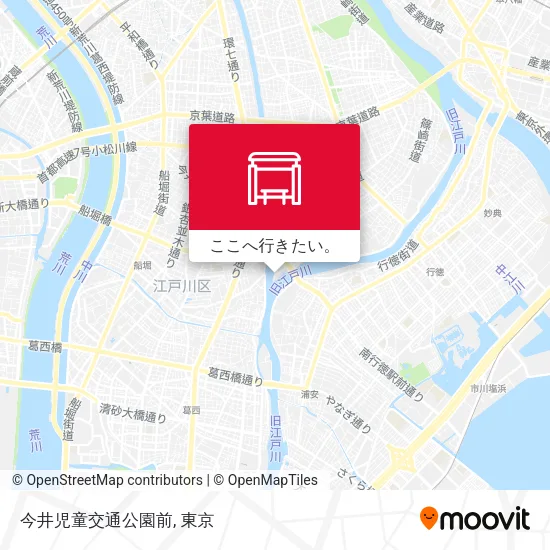 今井児童交通公園前地図