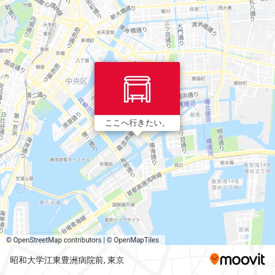 昭和大学江東豊洲病院前地図