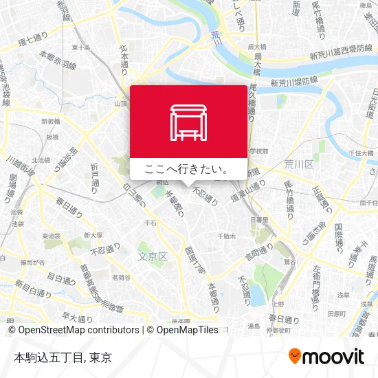 本駒込五丁目地図