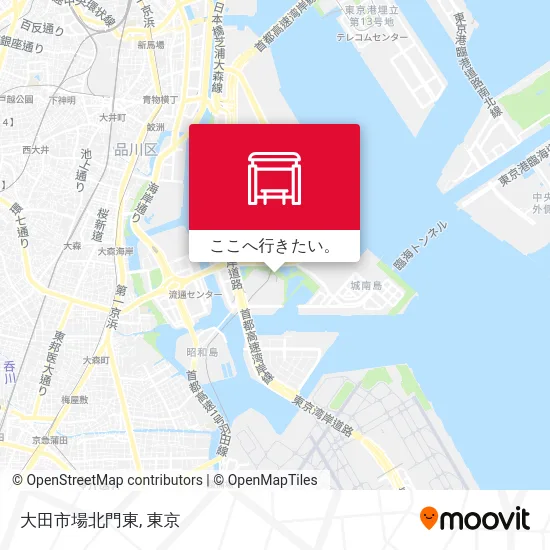 大田市場北門東地図