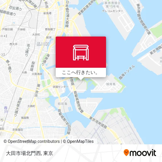 大田市場北門西地図