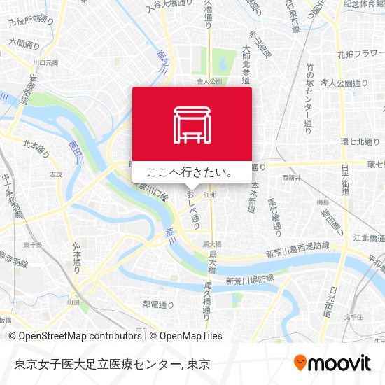 東京女子医大足立医療センター地図