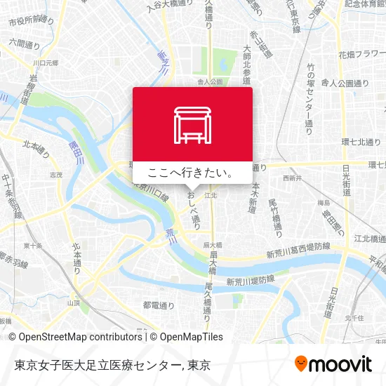 東京女子医大足立医療センター地図