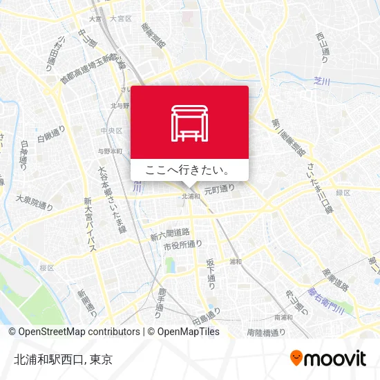 北浦和駅西口地図