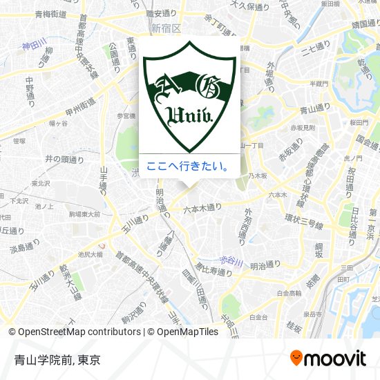 青山学院前地図