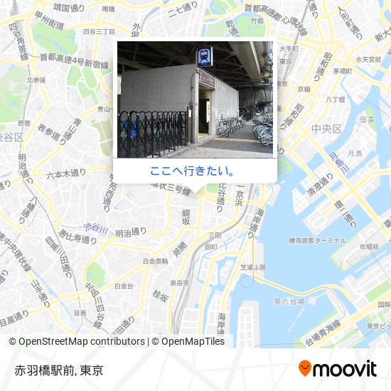 赤羽橋駅前地図