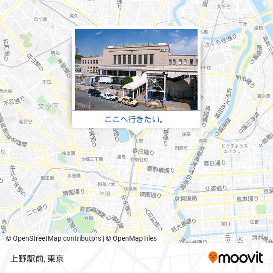 上野駅前地図