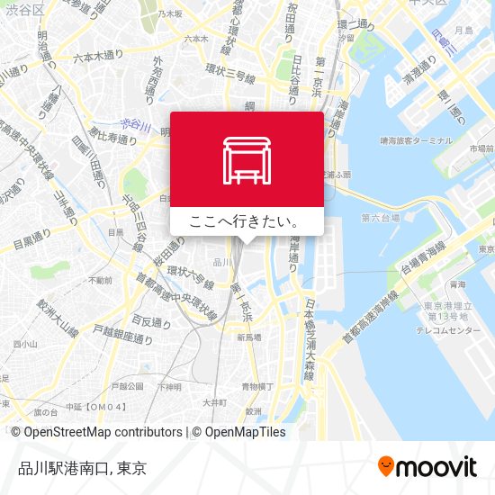 品川駅港南口地図