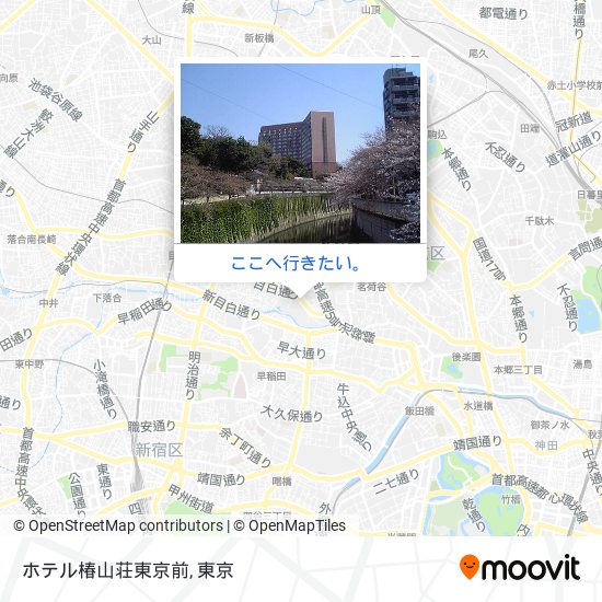 ホテル椿山荘東京前地図