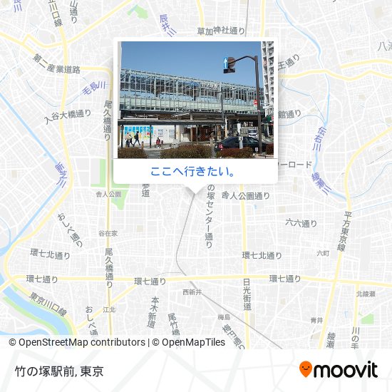 竹の塚駅前地図