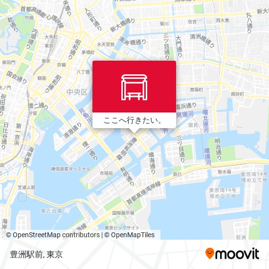 豊洲駅前地図