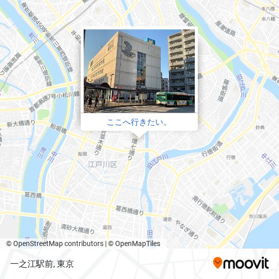 一之江駅前地図