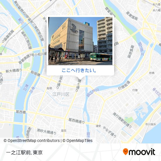 一之江駅前地図
