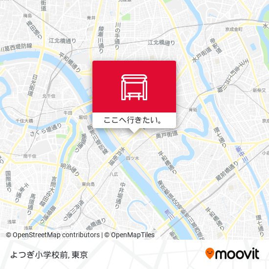 よつぎ小学校前地図