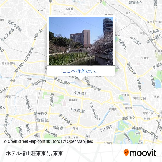 ホテル椿山荘東京前地図
