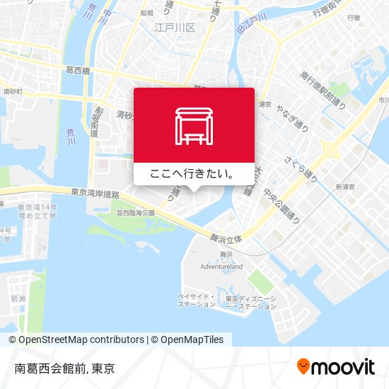 南葛西会館前地図