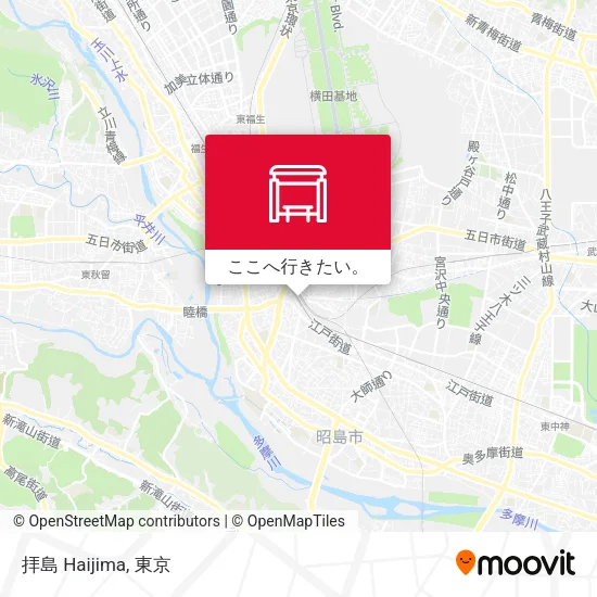拝島 Haijima地図