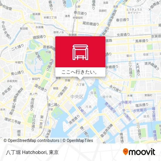 八丁堀 Hatchobori地図