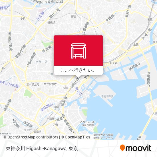 東神奈川 Higashi-Kanagawa地図