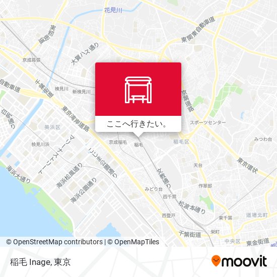 稲毛 Inage地図