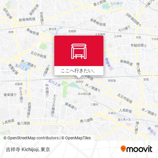 吉祥寺 Kichijoji地図