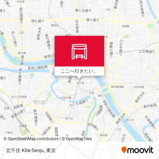 北千住 Kita-Senju地図