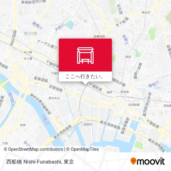 西船橋 Nishi-Funabashi地図