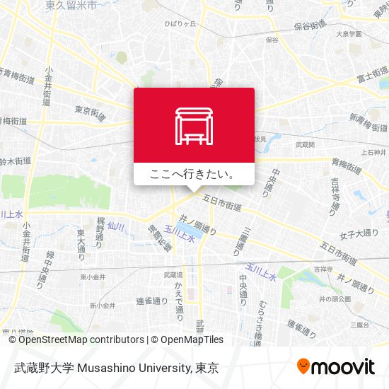 武蔵野大学 Musashino University地図