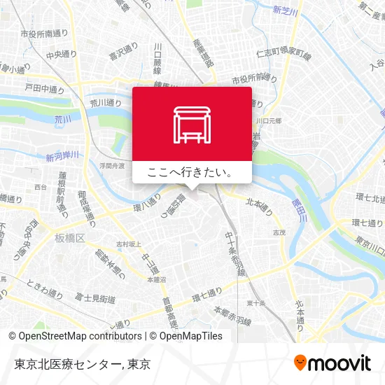 東京北医療センター地図