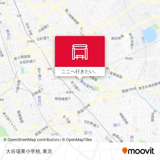 大谷場東小学校地図