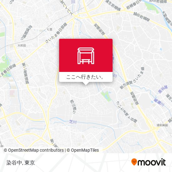 染谷中地図
