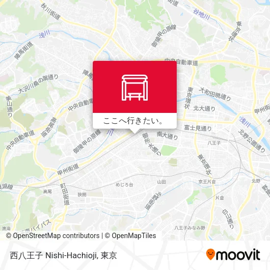 西八王子 Nishi-Hachioji地図