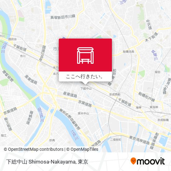下総中山 Shimosa-Nakayama地図