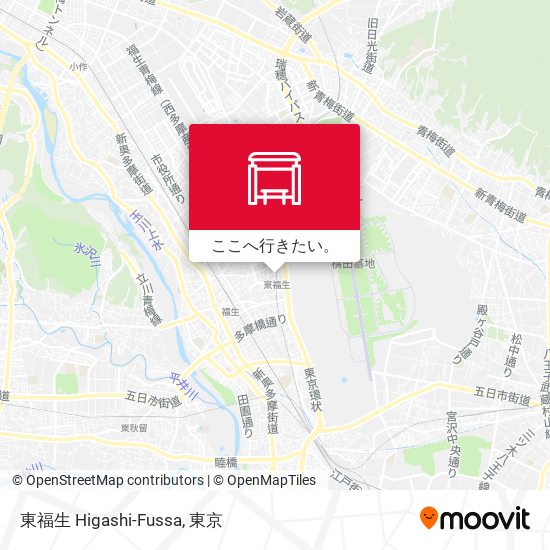 東福生 Higashi-Fussa地図