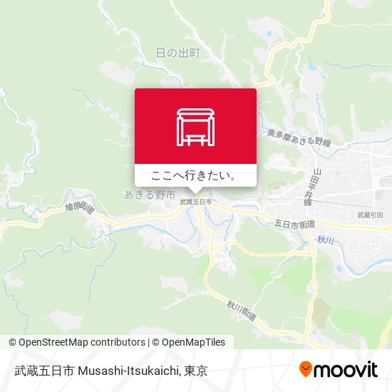 武蔵五日市 Musashi-Itsukaichi地図