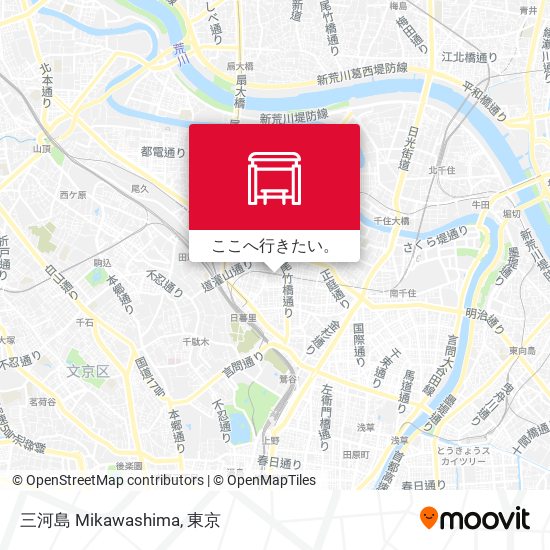 三河島 Mikawashima地図