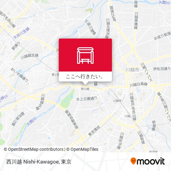 西川越 Nishi-Kawagoe地図