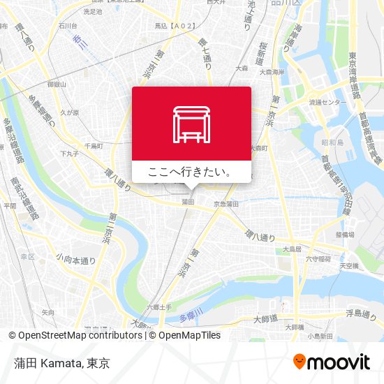 蒲田 Kamata地図