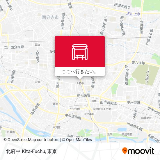北府中 Kita-Fuchu地図